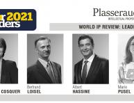Four Plasseraud IP's experts recognised "WIPR Leaders 2021"