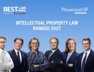 Plasseraud IP Avocats recognised by Best Law Firms 2027 (by Best Lawyers)! 