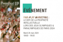 Evénement : le défi de la propriété intellectuelle lors des Jeux Olympiques & Paralympiques de Paris 2024