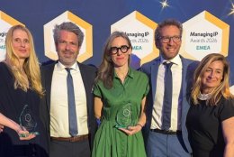 Plasseraud IP Wins Two Awards at the 2025 Managing IP EMEA Awards at the InterContinental London!