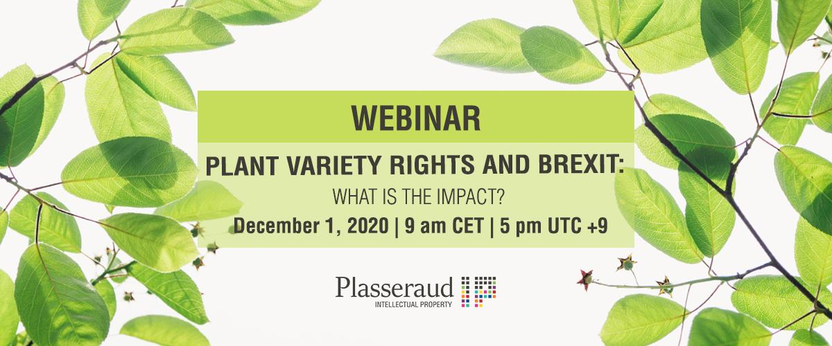 Webinar - Plant variety rights and Brexit: What is the impact?
